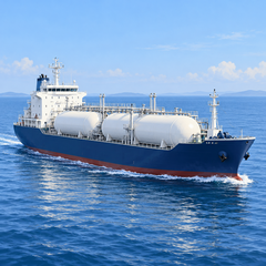 Illustration of a generic LPG carrier at sea